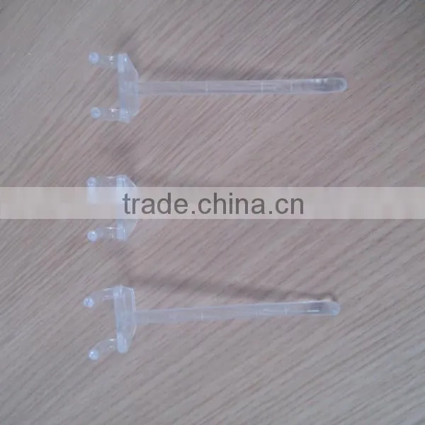 wholesale product colorful plastic security lock slatwall display hooks clothing hook for supermarket