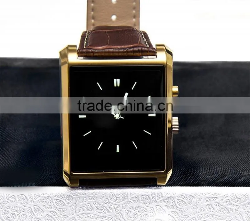 DM08 Smartwatch Luxury Leather IPS Business Wristwatch For Apple iPhone & Samsung Android Phone Luxury Bluetooth Smart Watch