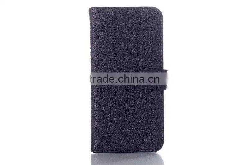 Litchi wallet leather case for HTC One M8 mini