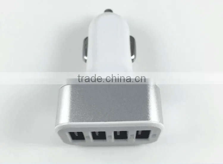 Shenzhen Factory New Design Wholesale 4 Port USB Car Charger