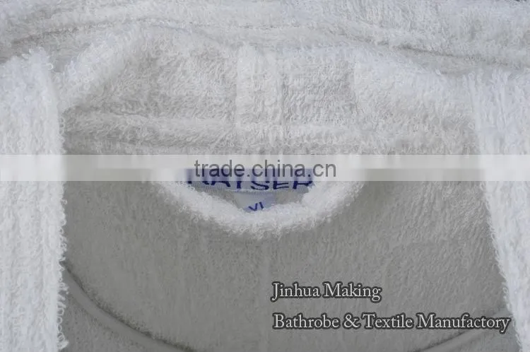 snow white hooded top class cheap wholesale cotton terry unisex designed bathrobe