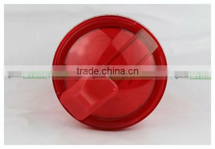 Plastic Double Tumbler with Straw