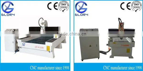 Two 4.5KW Spindles Stone Engraving CNC Machine with 1500*3000mm Working Area, NC Studio Controller