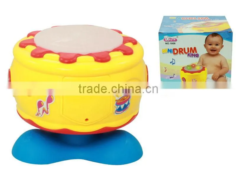 Funny cartoon lovely musical plastic drum set