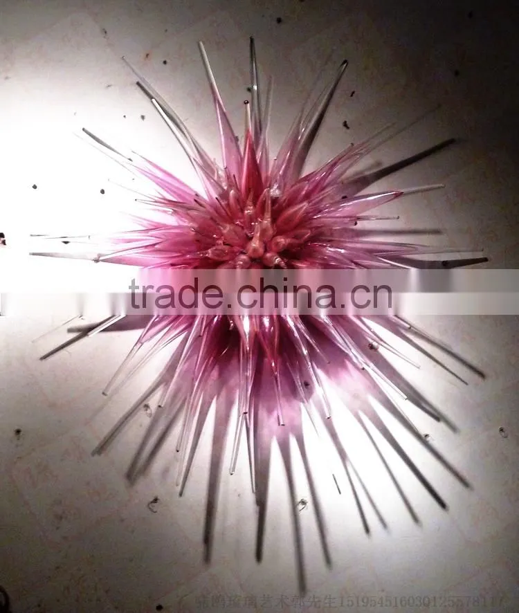 hand blown glass wall decoration XO-20150702&Murano glass chandelier from famous Chinese glass artist Mr Ou