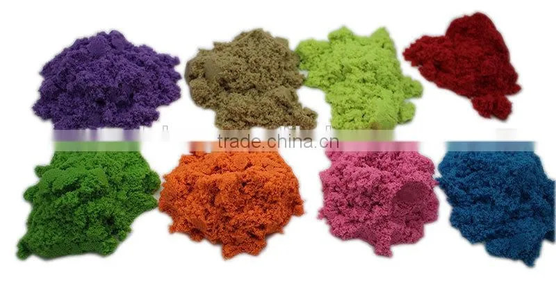 500grams -magic moving modelling soft sand educational toys colored alive soft sand for kids red purple blue green