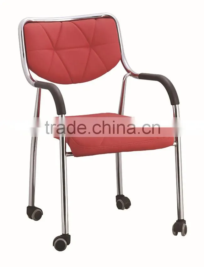 Leather chair arm covers armchair with casters