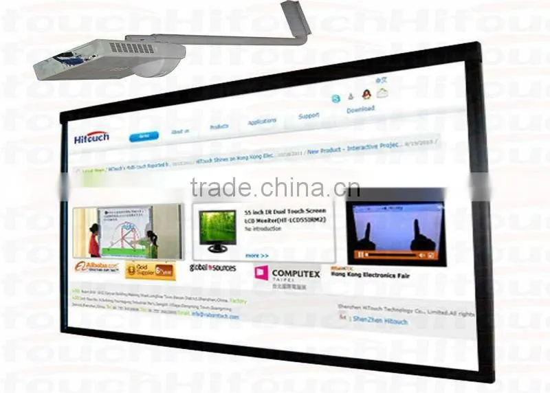 77"86"87"97" two camera optical interactive whiteboard