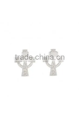 2015 New Silver Jewelry Celtic Warrior Stud Earrings