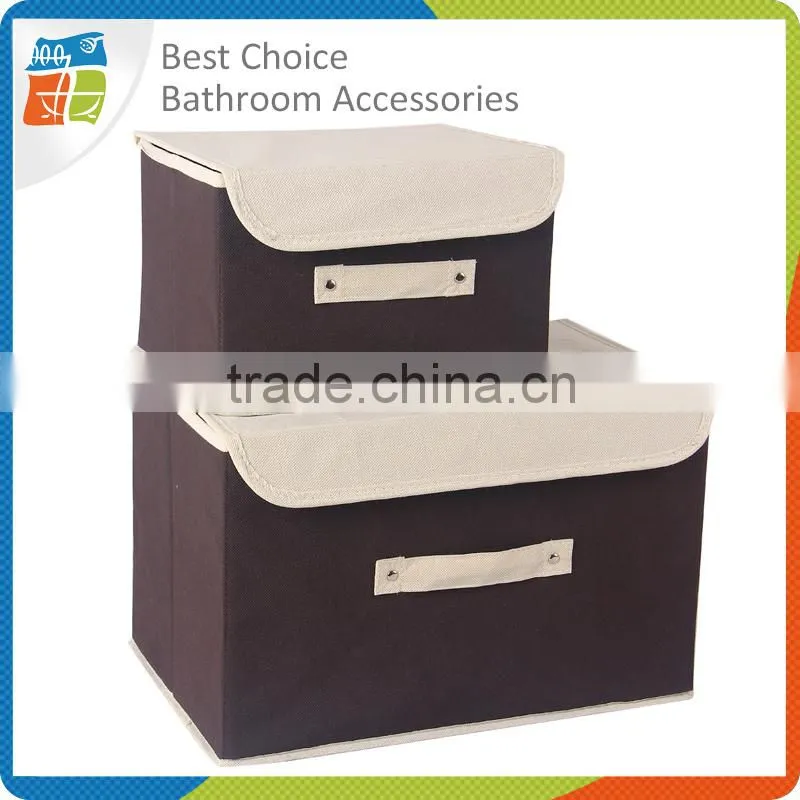Foldable Polyesrer Pretty Storage Boxes Fabric