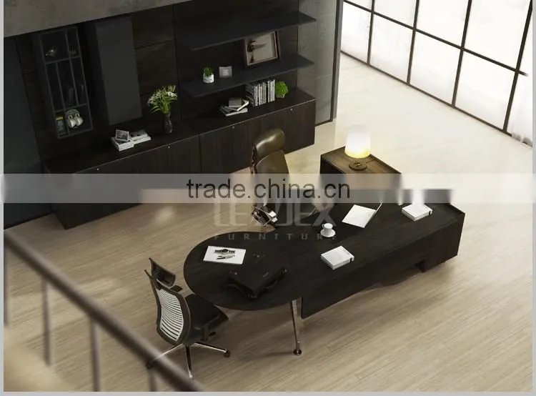 New Design MDF Luxury Wood Office Table Executive Ceo Desk Office Desk Import From China