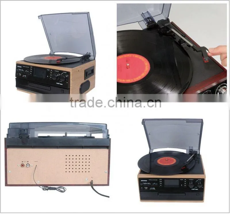 Rain Lane Multiple USB SD cassette record and player analog vinyl records player