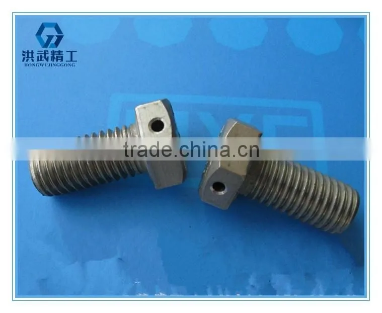 Hexagon bolts with wire holes on head-fine pitch thread
