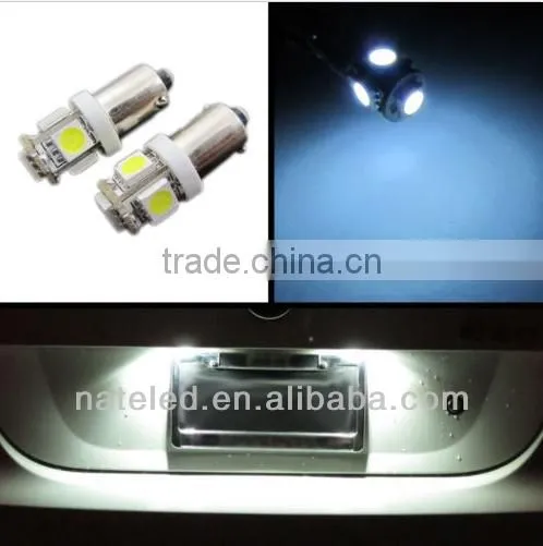 2014 HOTSALE CANBUS 5050 5SMD Decoding Auto Led Lamps BA9S Led Interior Lights