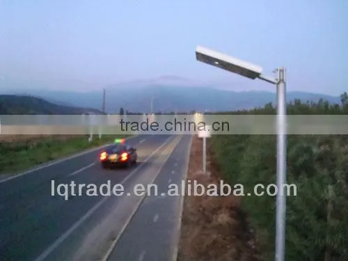 All in one adjustable poles solar street Light 25W