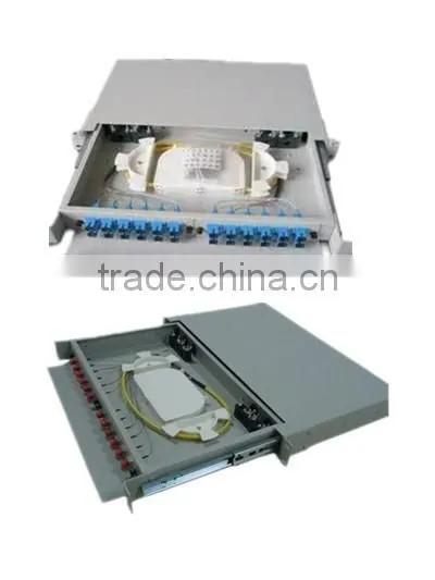 1U/2U 19" Rack mount fixed fiber optic patch panel/optic distribution Frame