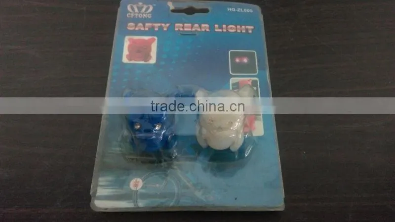 China cheap bicycle LED light / bicycle silicone LED light / handlebar LED light