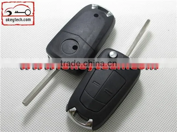 High Quatity Opel remote modified flip key shell Car Key 2 Button Opel Astra key romote key shell