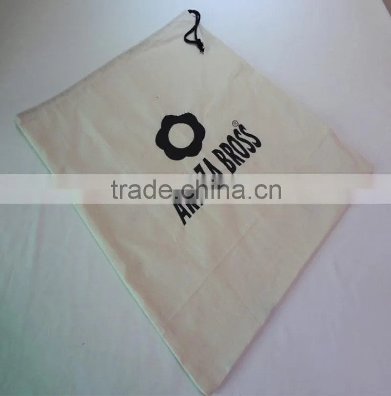 Customized Cotton Drawstring Punch calico drawstring bag