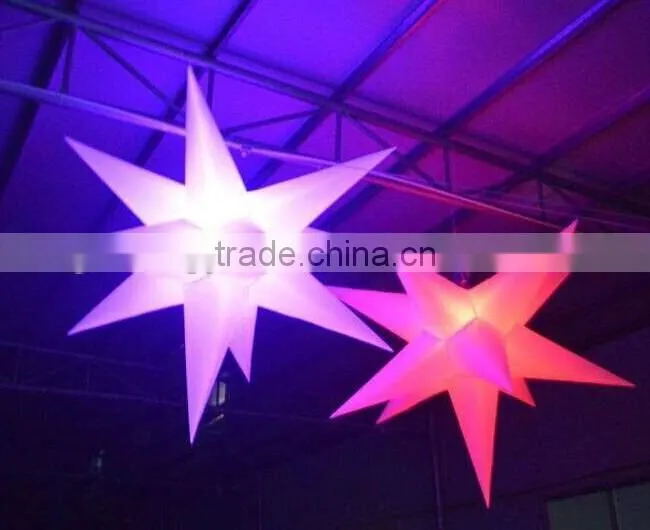 Party decoration night light inflatable star balloon in hot sale