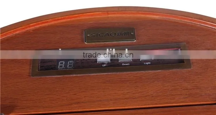 Oak Wood Wine Barrel Cabinet Fridge Innovative Furniture Barrel Fridge LED Display OEM Brand