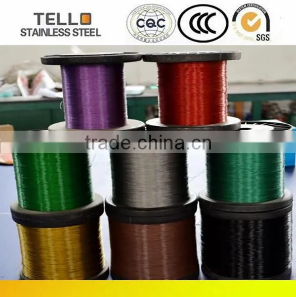 7*7 PVC coated 201 stainless steel wire rope
