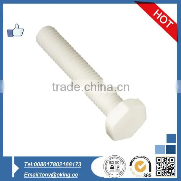 Plastic hex head bolt