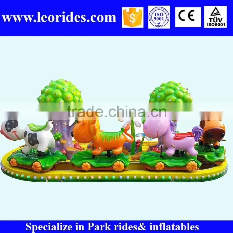14 seats kids lovely electric train rides with tracks