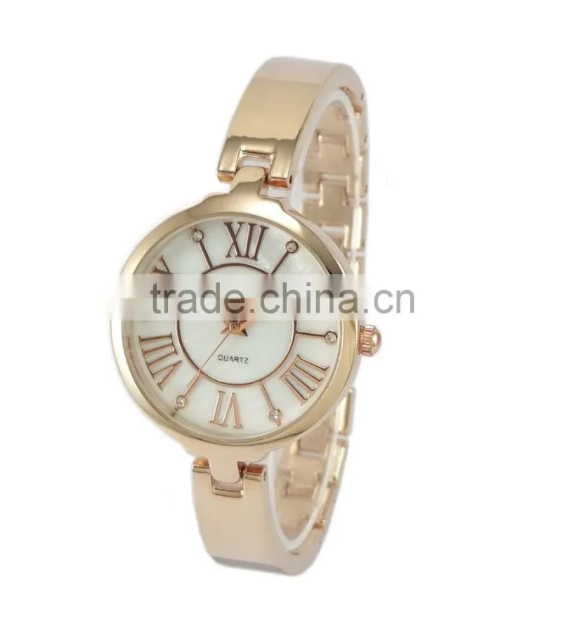 New roman design mother of pearl dial ladies fancy watches