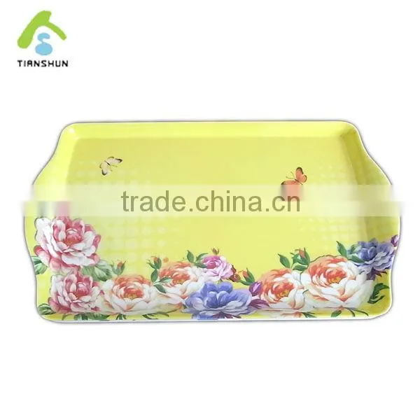 creative new design melamine tray with handle