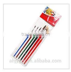 6pcs Wooden Handle Horsehair+bristle Hair Artist Brush/oil painting brush