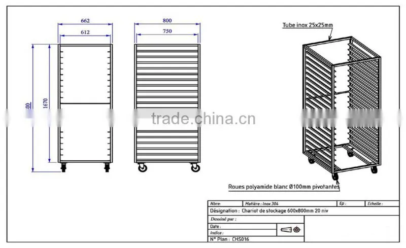 Custom Made Oven Rack For Bakery