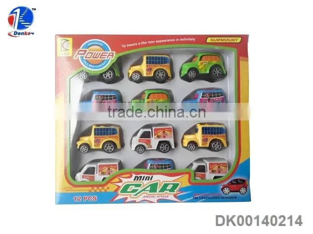 Colorful Pull Back Mini Plastic Toy Car
