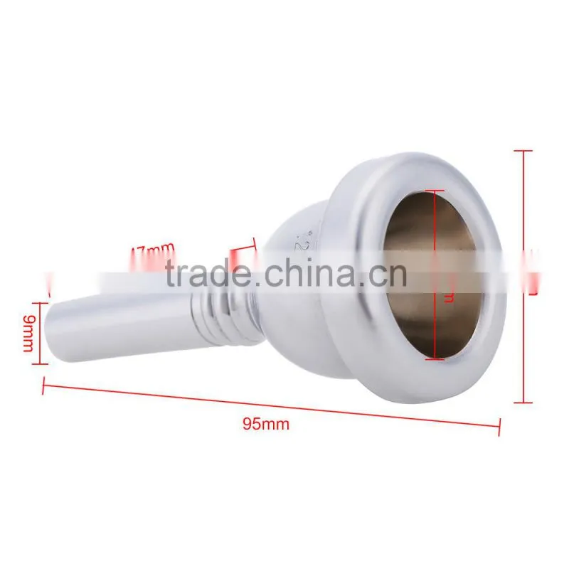 Nickel-Plated Copper Alto Trombone Mouthpiece 12C Small Shank
