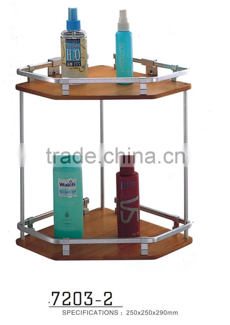 Wall mounted aluminium shower caddy