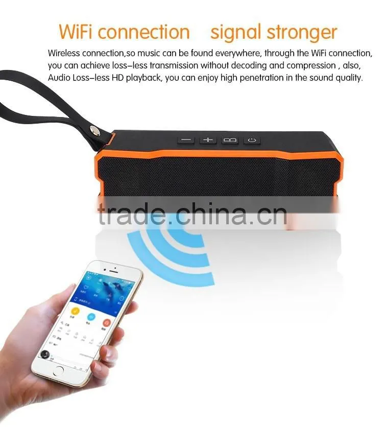 wireless waterproof WiFi speaker for new products, portable mini Wi-Fi speaker