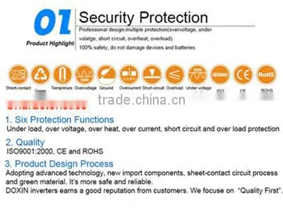 off grid frequency dc type ac power inverter 500W vector control frequency inverter