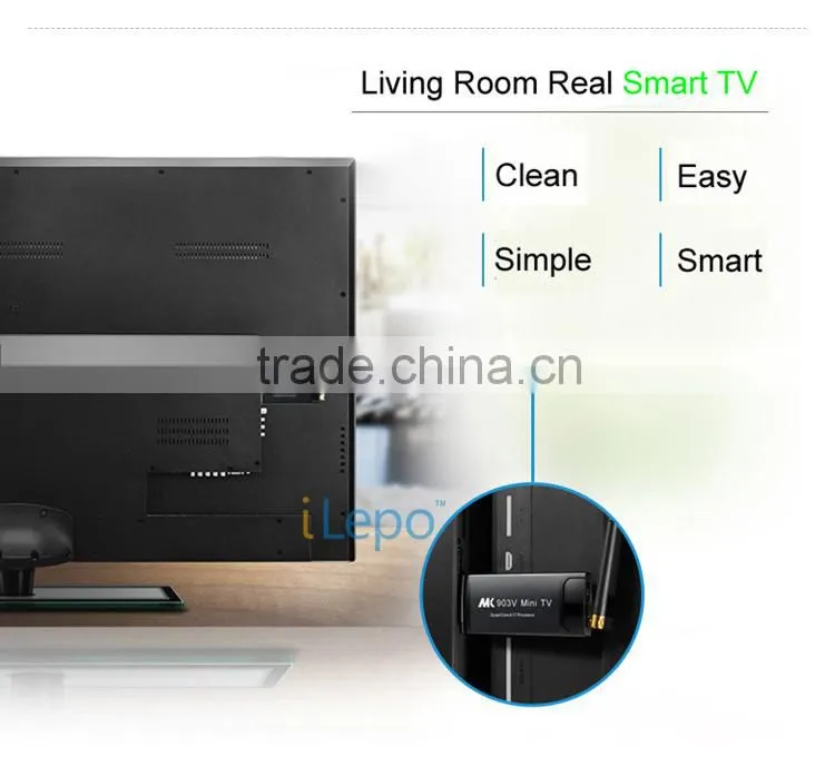 RK3288 quad core CPU android OS smart tv dongle
