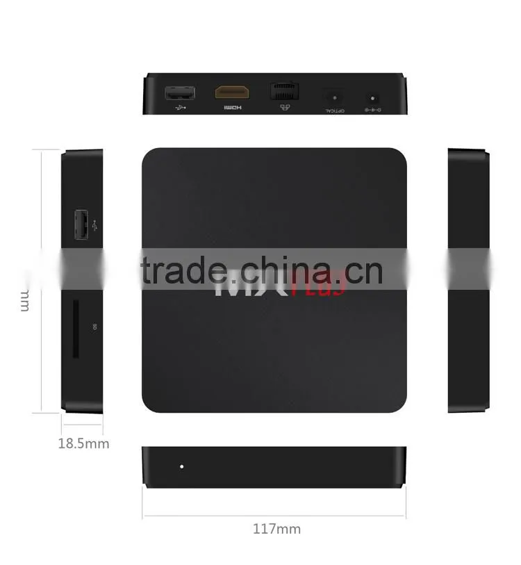 Octa core 8 core CPU Amlogic S905 android 5.1.1 tv box with penta core GPU