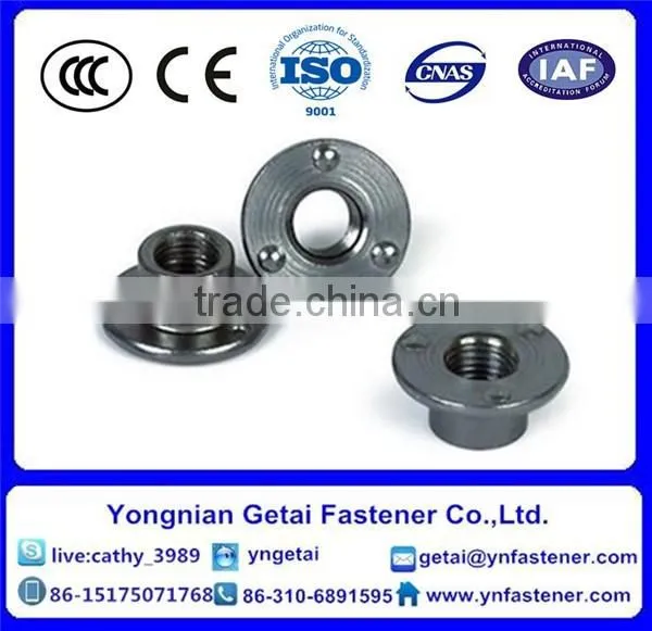 hot dip galvanizing round weld nuts DIN928 carbon steel M8