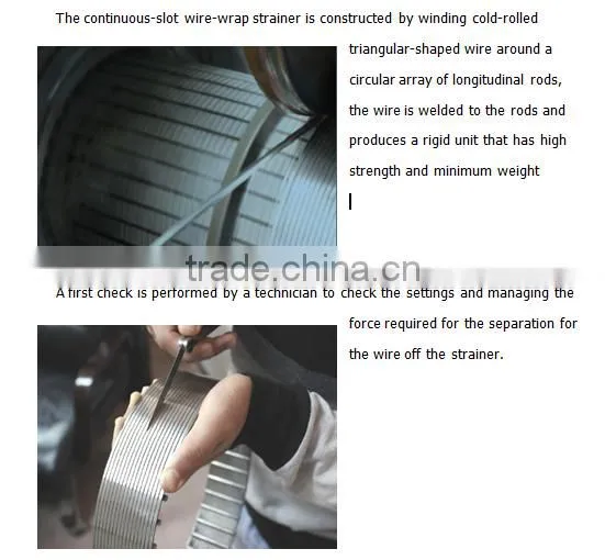 stainless steel pipe based water well screen pipe