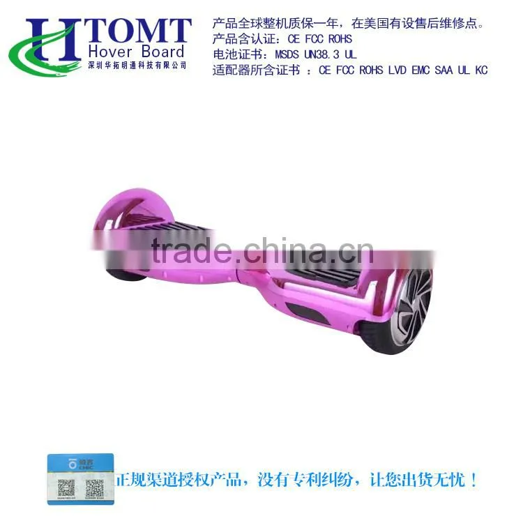 Top sale smart stand up self balancing electric scooter with two wheels and rechargeable Li-ion battery