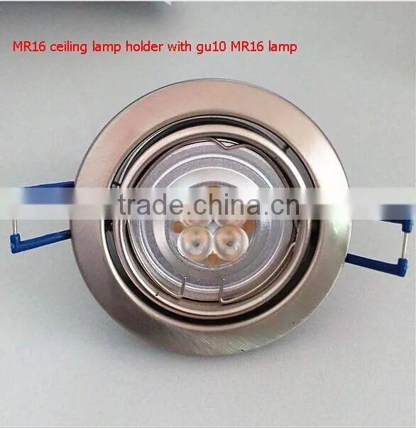 high end Chrome finish MR16 ceiling led spot light
