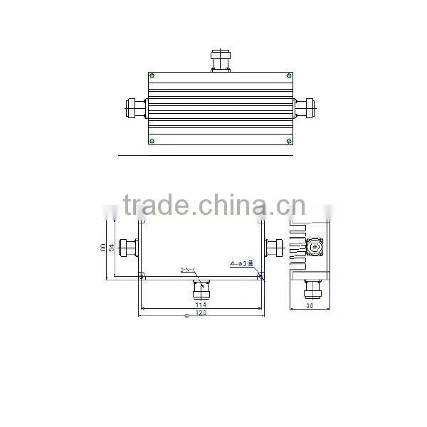 380-960/1710-2200MHz, Wideband RF Diplexer