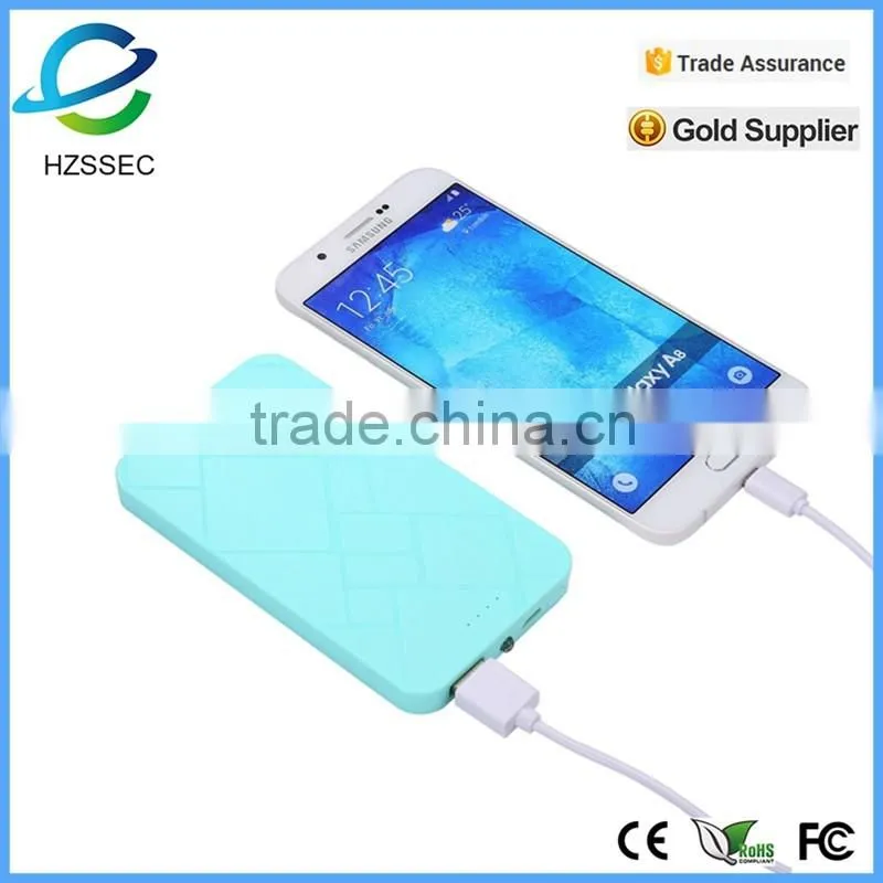 2016 hot sale factory price wholesale mobile usb power bank 6000 mah for smartphone