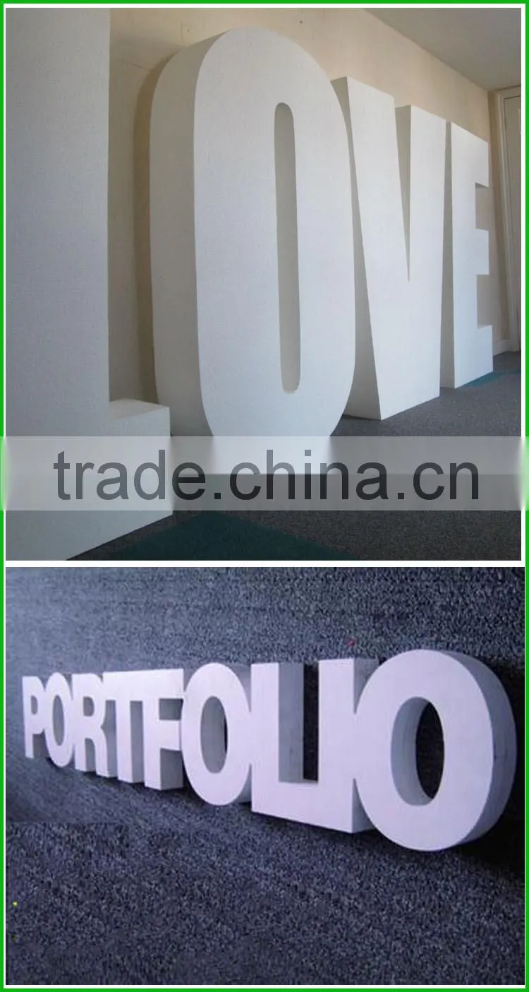 High Solid Painting 3D Cut Letters