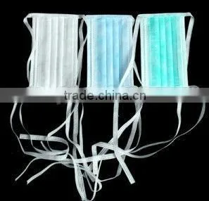 disposable tie on face mask