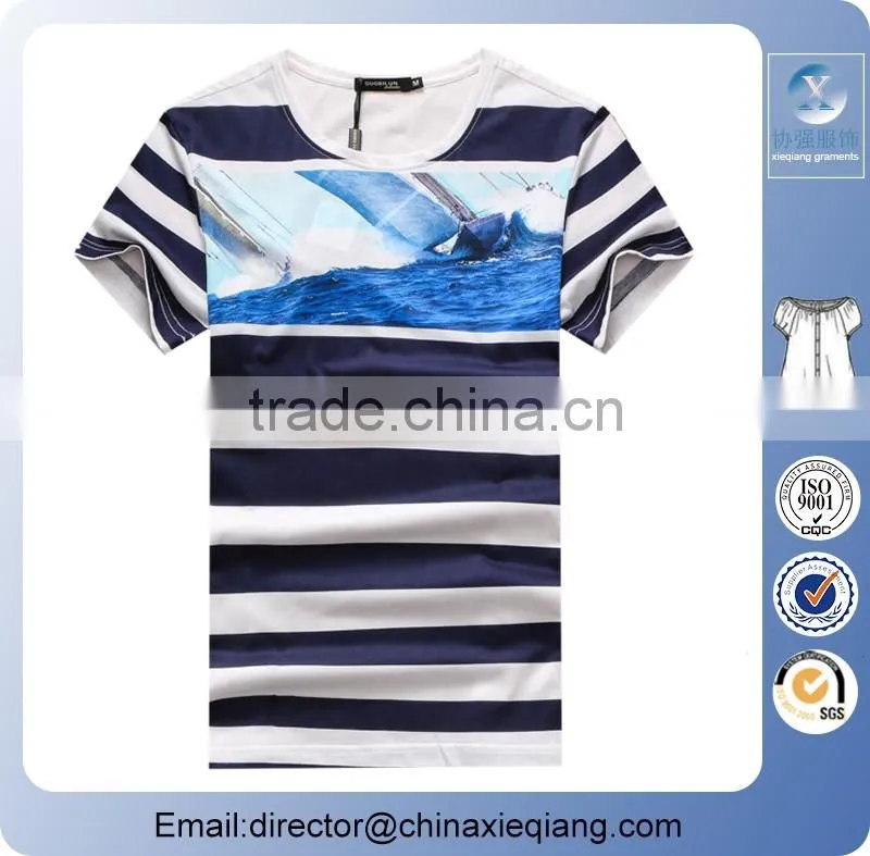 High quality sublimation cotton t shirt with wholesale price for men