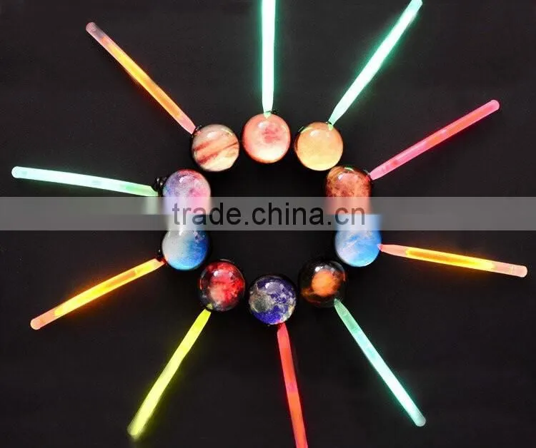 Universe Solar Design Handmade planet lollipop with glow stick