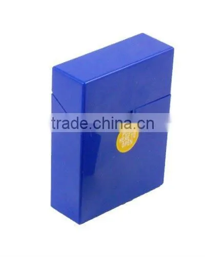 Original color plastic cigarette case. Automatic open plastic cigarette case.